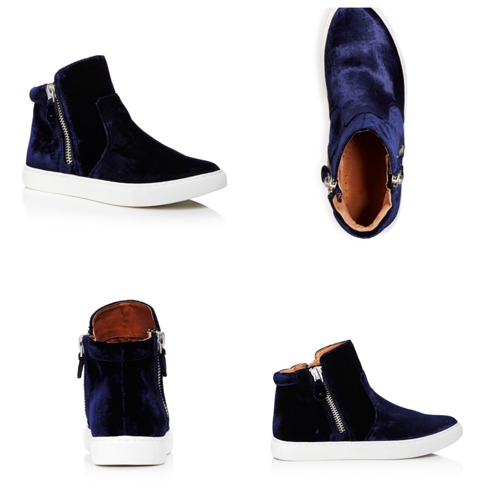 Gentle Souls Carole Velvet High Top Sneakers